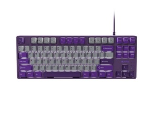 Tastatura gaming mecanica cu fir Fury Kanabo K2 TKL (80%), iluminare, lungime cablu 160cm, gri-violet
