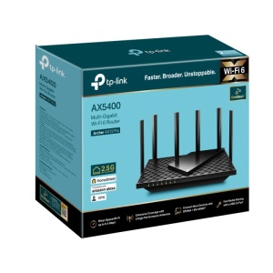 TP-LINK AX5400 Dual-Band Gigabit WI-FI6 Router, ARCHER AX72 PRO, Standarde wireless: IEEE 802.11ax/ac/n/a 5 GHz, IEEE 802.11ax/n/b/g 2.4 GHz, Viteze wireless: 5 GHz: 4804 Mbps (802.11ax, HE160), 2.4 GHz: 574 Mbps (802.11ax), Acoperire: 3 camere, 6 x - Img 8