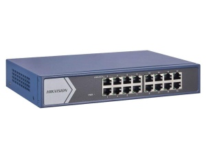 16 Port Gigabit Smart Switch Hikvision DS-3E1516-EI(V3) 16 × Gigabit RJ45 port Support IEEE 802.3az Support STP/RSTP loop prevention with storm control Support cable detection to locate failure Support DHCP snooping Support 6 kV surge protection