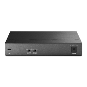 "6-Port Gigabit Desktop Switch with 3-Port PoE+ and 1-Port PoE++ PORT: 1× Gigabit PoE++ Port, 3× Gigabit PoE+ Ports, 2x Gigabit Non-PoE Ports SPEC: 802.3af/at/bt type3, 64 W PoE Power, Desktop Steel Case FEATURE: Extend Mode for 250m PoE Transmitting - Img 2