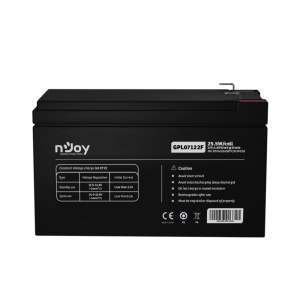 Acumulator nJoy GPL07122F 12V 22.72W/cell, Capacitate 22.72W/cell evaluat la 1,65V/cell@15 min), Tensiune 12V, Tip VRLA - fara mentenanta, Caracteristici: Sigilata complet si fara intretinere, Peste 260 de cicluri la 100% DOD, Utilizare standard 5-8 ani, - Img 3