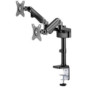 Brat de birou pentru monitor Neomounts, poate sustine 2 monitoare cu diagonala display 17-27", suporta pana la 14kg per monitor, full motion, +45°, -45° inclinatie, +90°, -90° swivel, +180°, -180° rotatie, VESA min 75x75, VESA max 100x100, reglabil pe - Img 5