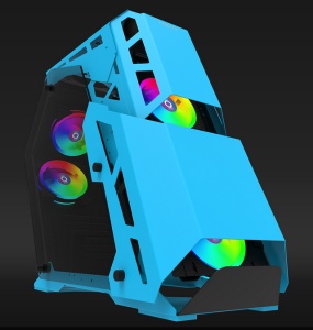 Carcasa Aqirys Procyon, RGB, Mid Tower, Blue