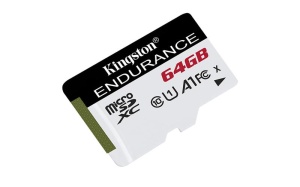 Card de Memorie Micro SDXC Kingston High Endurance, 64GB, Adaptor SD, Class 10