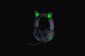 Casti Razer Kraken Kitty V2 Pro USB-A, senzitivitate 96 dB SPL / mW @ 1kHz by HATS si senzitivitate microfon -42 dB, frecventa raspuns 20Hz-20kHz, frecventa raspuns microfon 100Hz-10kHz impedanta 32 Ω (1 kHz), lungime cablu 2m, negru - Img 6