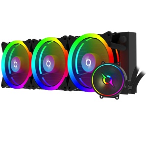 Cooler Procesor AQIRYS AQUARIUS 360 AIO, Lichid, 3 ventilatoare, aRGB