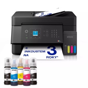EPSON L5390 CISS COLOR INKJET MFP, Format: A4, Functii: Print, Copy, Scan, Fax, Viteza printare: 33ppm mono, 15ppm color, rezolutie printare: 5.760 x 1.440 DPI, Rezolutie scanare:1.200 DPI x 2.400 DPI, Senzor CIS, ADF 30 coli, Format fisiere scanate:
