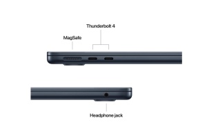 MacBook Air 15.3" Retina/Apple M4 (CPU 10- core, GPU 10- core, Neural Engine 16- core)/16GB/256GB - Midnight - INT KB (2025) - Img 3