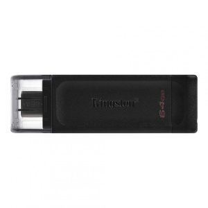 Memorie USB Kingston DataTraveler 70, 64 GB, USB 3.2, Negru
