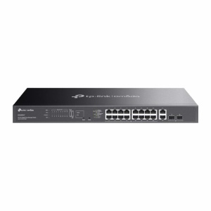 Omada 20-Port Gigabit Easy Managed Switch with 16-Port PoE+ PORT: 16× Gigabit PoE+ Ports, 2x Gigabit Non-PoE Ports, 2× Gigabit SFP Ports SPEC: 802.3at/af, 250 W PoE Power, 1U 19-inch Rack-mountable Steel Case FEATURE: Integration with Omada SDN - Img 2