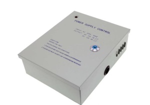 SURSA ALIMENTARE 5A CARCASA METAL Input voltage: 220V AC~240V AC; 50~60Hz Output voltage: 11V DC-14V DC 5A Output contact: locking, access control, exit button Backup battery: Support 12V/7AH (not included) - Img 1