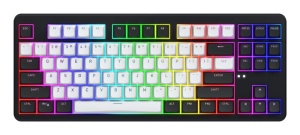 Tastatura mecanica wirelss Hator Rockfall 3 Mecha TKL conectivitate USB, pollingrate 1000Hz, iluminare RGB cu functia de a customiza fiecare tasta individual, tip switch HATOR Aurum Orange Linear rev.1.0, durata de viata switch 70M de clickuri, durata de - Img 2