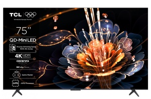 Televizor TCL Mini LED 75C61KS, 189 cm (75"), 4K, Smart TV, Negru