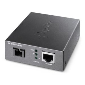 "10/100 Mbps RJ45 to 100 Mbps Single-mode SC WDM Bi-Directional Fiber Converter PORT: 1× 100Mbps SC Port, 1× 10/100M RJ45 Port (Auto MDI/MDIX) SPEC: Full-duplex, Tx:1550 nm, Rx:1310 nm, Up to 20 km, Chassis TL-FC1420 rack-mountable" - Img 4