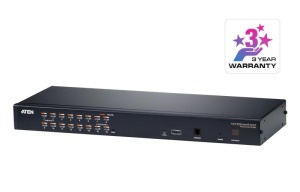 ATEN KH1516AI-AX-G. Tastatură de tip port: USB, PS/2, Mouse tip de port: USB, PS/2, Video Type portul: VGA. Tip HD: WUXGA, Rezoluţia maximă: 1920 x 1200 Pixel, Lungime de bandă video: 60 Hz. Culoarea produsului: Negru, Material carcasă: Metal. Sursă de