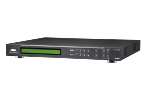 ATEN VM0404HA. Tipul de produs: Comutator matrice AV, Rata de transfer de date: 10,2 Gbit/s, Tact maxim pixel: 340 MHz. Culoare carcasă externă: Negru, Material carcasă: Metal. Conector USB: Micro-USB. Consum de energie (max): 9,62 W. Produse per cutie