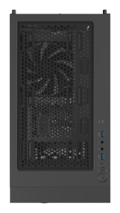 Carcasa GENESIS DIAXID 605F Mid Tower NEGRU, Tempered Glass, Sloturi Expansiune 7, Drive Bays: 2x3.5" 3x2.5", Ventilatoare Suportate: 8 (spate: 1x120mm, fata: 3x120mm sau 3x140mm, sus: 2x120mm sau 2x140mm, jos: 2x120mm), Ventilatoare Incluse: 5 (spate: - Img 6
