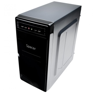 Carcasa SPACER SPC-MOON, Mid Tower, Black - Img 2