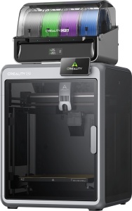 CREALITY K2 COMBO FDM 3D PRINTER, include un sistem CFS multi-color, suporta pana la 4 sisteme CFS - 16 culori, Tehnologie: FDM, Volum printare: 260 × 260 × 260 mm, 18.3 kg, Viteza printare / accelerare: 600 mm/s, 20000 mm/s², Temperatura duza: 300 °C,