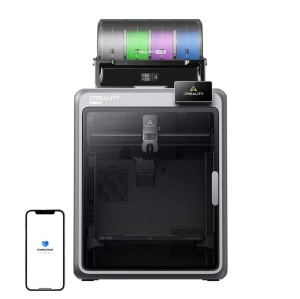 CREALITY K2 PRO Combo FDM 3D PRINTER, include un sistem CFS multi- filament, Suporta maxim 4 x CFS - 16 culori, Tehnologie: FDM, volum printare: 300 x 300 x 300mm, Dimensiuni produs: 445 × 477 × 573 mm, 23.7kg, Viteza printare: 600 mm/s, Accelerare: - Img 2