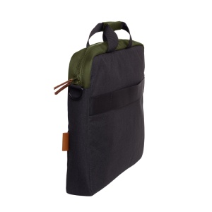 Geanta laptop Trust Lisboa, pentru laptopuri cu diagonala pana in 15.6", 2 compartimente, material POM, RPET Polyester, RPET, volum 2.1 L, verde - Img 3