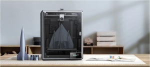 Imprimanta 3D Creality K1 MAX, Tehnologie FDM, viteza printare 600mm/s, Precizie 100 +/-0.1mm, Diametru filament: 1.75mm, tip filament compatibil: ABS/PLA/PETG/PET/TPU/PA/ABS/ASA/PC/PLA-CF/PA-CF/PET-CF, Transfer fisier: USB drive,WIFI temperatura - Img 2