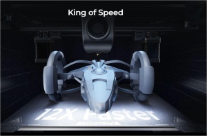 Imprimanta 3D Creality K1, Tehnologie FDM, viteza printare 600mm/s, Precizie 100 +/-0.1mm, Diametru filament: 1.75mm, tip filament compatibil: ABS/PLA/PETG/PET/TPU/PA/ABS/ASA/PC/PLA-CF/PA-CF/PET-CF, Transfer fisier: USB drive,WIFI temperatura duza:300 C, - Img 5