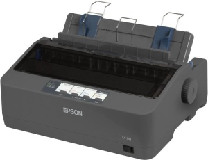 Imprimanta matriceala mono Epson LX-350, dimensiune A4, numar ace: 9 pini, viteza 15cpi, rezolutie 240x144dpi, memorie 128KB, limbaje de printare IBM PPDS, ESC/P, interfata USB 2.0, Bidirectional parallel, RS- 232, ribbon inclus, consumabile: S015637, - Img 2