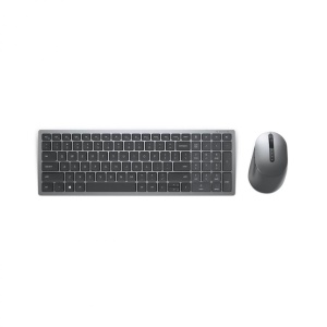 Kit Wireless tastatura si mouse Dell KM7120W, taste numerice, Gri