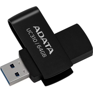 Memorie USB ADATA UC310 64 GB, USB 3.2, Negru