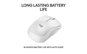 Mouse Wireless Logitech MK240 Silent Wireless, 1000 DPI, Alb - Img 3