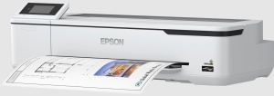 Plotter Epson Surecolor SC-T2100, Imprimanta large format 24" (A1 ) in 4 culori, rezolutie maxima de listare 2.400 x 1.200 dpi, Cerneala Epson Ultrachrome XD2 pigment ink, grosime hartie 0,05mm - 0,27 mm interfata: USB 3.0, Retea, WI-FI, WI-FI direct, - Img 2