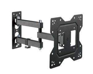 Suport de perete Akai cu inclinatie +3/-10°, diagonala display 23"-43", VESA min. 100x100, VESA max. 200x200, suporta pana la 30kg, distanta fata de perete MAX 378mm, negru