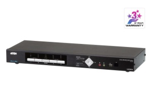 Switch KVM desktop ATEN CM1284. Tastatură de tip port: USB, Mouse tip de port: USB, Video Type portul: HDMI. Tip HD: 4K Ultra HD, Rezoluţia maximă: 4096 x 2160 Pixel, Lungime de bandă video: 30 Hz. Culoarea produsului: Negru, Capacitate portbagaj: 1U,