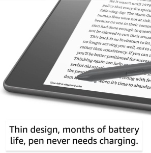 Tableta ePaper Amazon Kindle Scribe, ecran 10.2", 300 ppi, Premium Pen inclus, 16GB, Wi-Fi (Gri) - Img 8