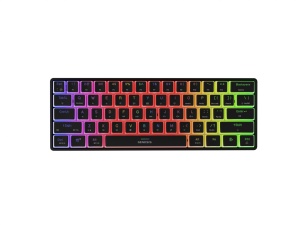 Tastatura gaming mecanica wireless Genesis Thor 660 G2 60% , iluminare RGB, switch-uri Brown, 61 taste, 13 butoane multimedia, negru - Img 2