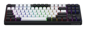 Tastatura mecanica wirelss Hator Rockfall 3 Mecha TKL conectivitate USB, pollingrate 1000Hz, iluminare RGB cu functia de a customiza fiecare tasta individual, tip switch HATOR Aurum Orange Linear rev.1.0, durata de viata switch 70M de clickuri, durata de - Img 3