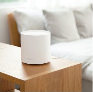 TP-Link AX3000 whole home mesh Wi-Fi 6 System, Deco X50(3-pack); Dual- Band, Standarde Wireless: IEEE 802.11ax/ac/n/a 5 GHz, IEEE 802.11ax/n/b/g 2.4 GHz, viteza wireless: 5 GHz: 2402 Mbps, 2.4 GHz: 574 Mbps, 2 x antene interne, 2×2 MU-MIMO, Mod Router, - Img 3