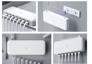 UBIQUITI 8 PORT GBE SWITC USW-ULTRA-210W, dimensiuni: 203 x 76 x 33 mm, Greutate: 320g, Interfata: 8 x 10/100/1000Mbps, 7 porturi POE, Capacitate Switch: 16Gbps, Buget POe 210W, adaptor POE 202W inclus.