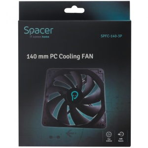 Ventilator Carcasa SPACER SPFC-140-3P, 14 cm, 1400 RPM - Img 2