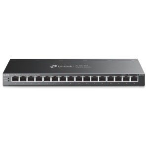 "16-Port Gigabit Desktop Switch with 16-Port PoE+ PORT: 16× Gigabit PoE+ Ports SPEC: 802.3at/af, 120 W PoE Power, Desktop Steel Case FEATURE: Extend Mode for 250m PoE Transmitting, Priority Mode for Port1-4, Isolation Mode, PoE Auto Recovery, Plug and