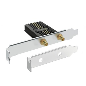 BE9300 Tri-Band Wi-Fi 7 Bluetooth PCI Express Adapter SPEED: 5760 Mbps at 6 GHz + 2880 Mbps at 5 GHz + 688 Mbps at 2.4 GHz SPEC: 2× High Gain Tri-Band External Antennas FEATURE: Wi-Fi 7, MLO, Multi-RU, 4096 QAM, 320MHz, MU-MIMO, OFDMA, WPA3, Bluetooth 5.4 - Img 4