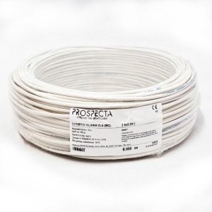 Cablu alarma 4 x 0.22 premium, cupru 100%, cod: I036IT, Li-Y(ST)Y, made in Italy, utilizare pentru sisteme de alarma, manta exterioara PVC alb, ecranare: folie de aluminiu laminata, raza de curbura 10x diametru, Peak Operating Voltage 250, Voltage Rating
