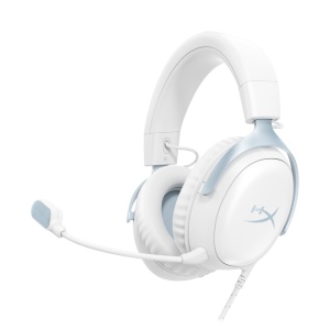 Casti HP HyperX Cloud III WHT BLU Headphone Frequency: 20-20,000 Hz, Headphone Sensitivity: 112 dB, Microphone: Yes Microphone Frequency: 100Hz – 10kHz, Interface: Wireless (2.4 GHz, Bluetooth), Cable length: 0.5m, Color: Lavender, Material: Memory foam,