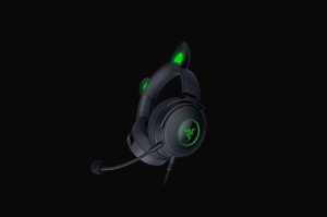 Casti Razer Kraken Kitty V2 Pro USB-A, senzitivitate 96 dB SPL / mW @ 1kHz by HATS si senzitivitate microfon -42 dB, frecventa raspuns 20Hz-20kHz, frecventa raspuns microfon 100Hz-10kHz impedanta 32 Ω (1 kHz), lungime cablu 2m, negru - Img 8