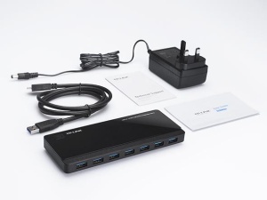 Hub USB TP-Link UH720, USB-A, 7 porturi, Negru - Img 4