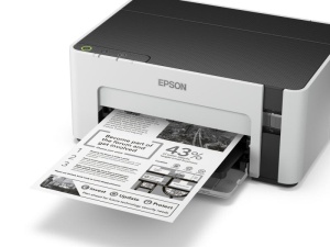 Imprimanta inkjet mono CISS Epson M1100, dimensiune A4, viteza max 32ppm, rezolutie printer 1440x720dpi, alimentare hartie 150 coli, volum maxim printare : 15000pagini/luna, interfata: USB 2.0, consumabile: Ecotank MX1xx negru XL (6k/pag.), MX1xx negru L - Img 8
