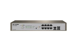 IP-COM PRO-S8-150W, 8 x 10/100/1000 Base-T Ethernet ports(PoE), 1 x 10/100/1000 Base-T Ethernet port(data), 1 x 1000 Base-X SFP port, Standards&Protocols: IEEE802.3、IEEE802.3u、IEEE802.3ab、IEEE802.3z、 - Img 2
