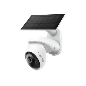 Kit cameră de supraveghere Pan/Tilt cu alimentare solară TP Link, senzor 1/2.7" Progressive Scan CMOS Starlight Sensor, Focal Length: 4.0 mm, Aperture: F1.6, Pan Mechanical Range:326° (360° Pan Coverage), Tilt Mechanical Range: 45° (90° Tilt Coverage),