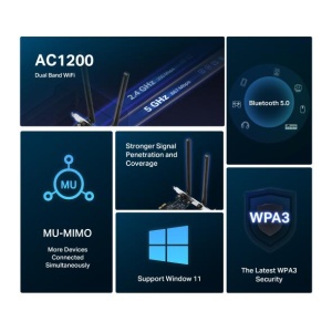 Mercusys AC1200 Wi-Fi Bluetooth PCIe Adapter - Img 7